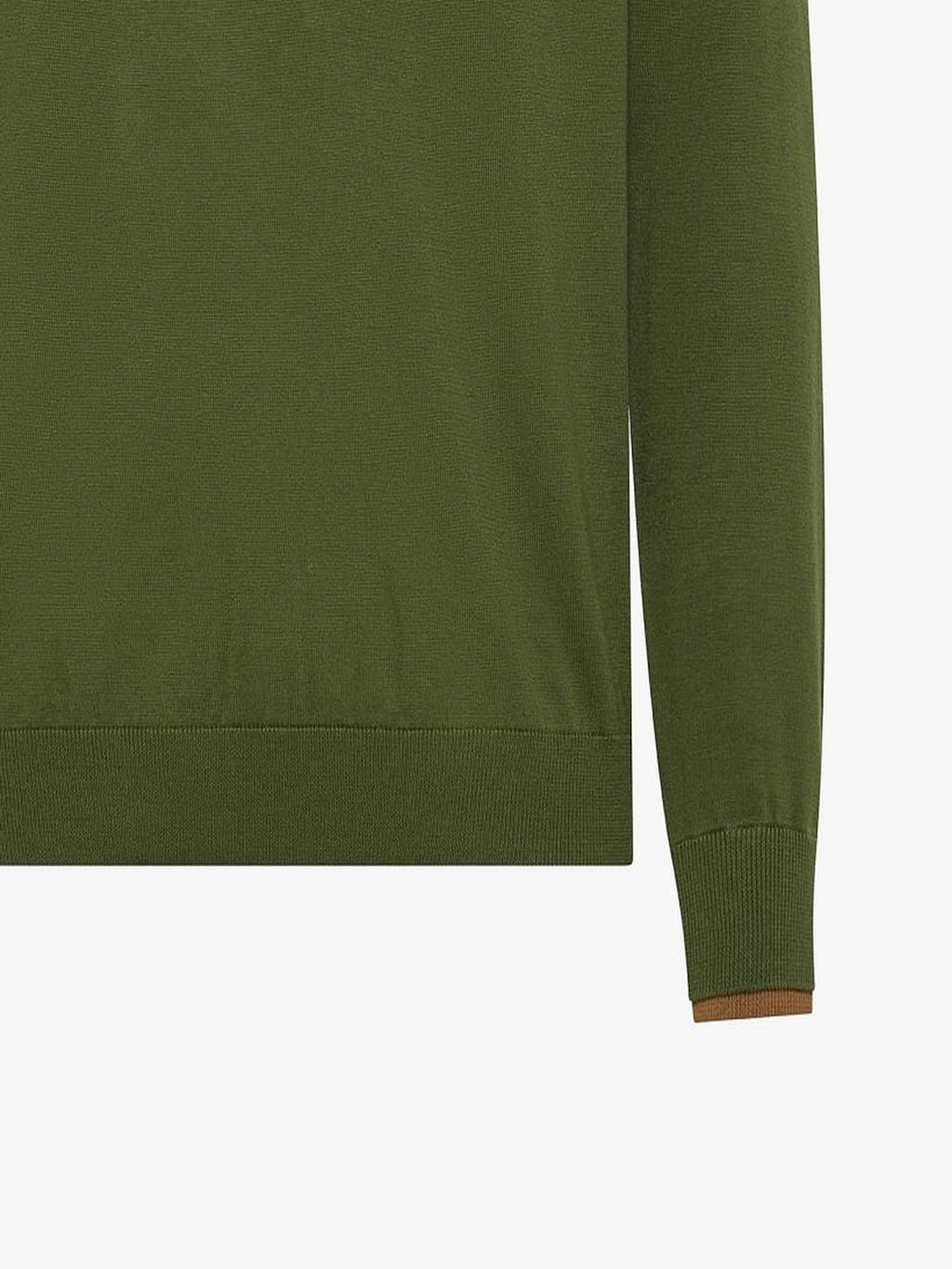 SWEATER NECK DOUBLE RIB L/S 