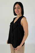 MARKUP BLUSA IN VISCOSA CON ROUGE