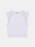 GUESS MILLIE SEAMLESS LACE SWTR TOP