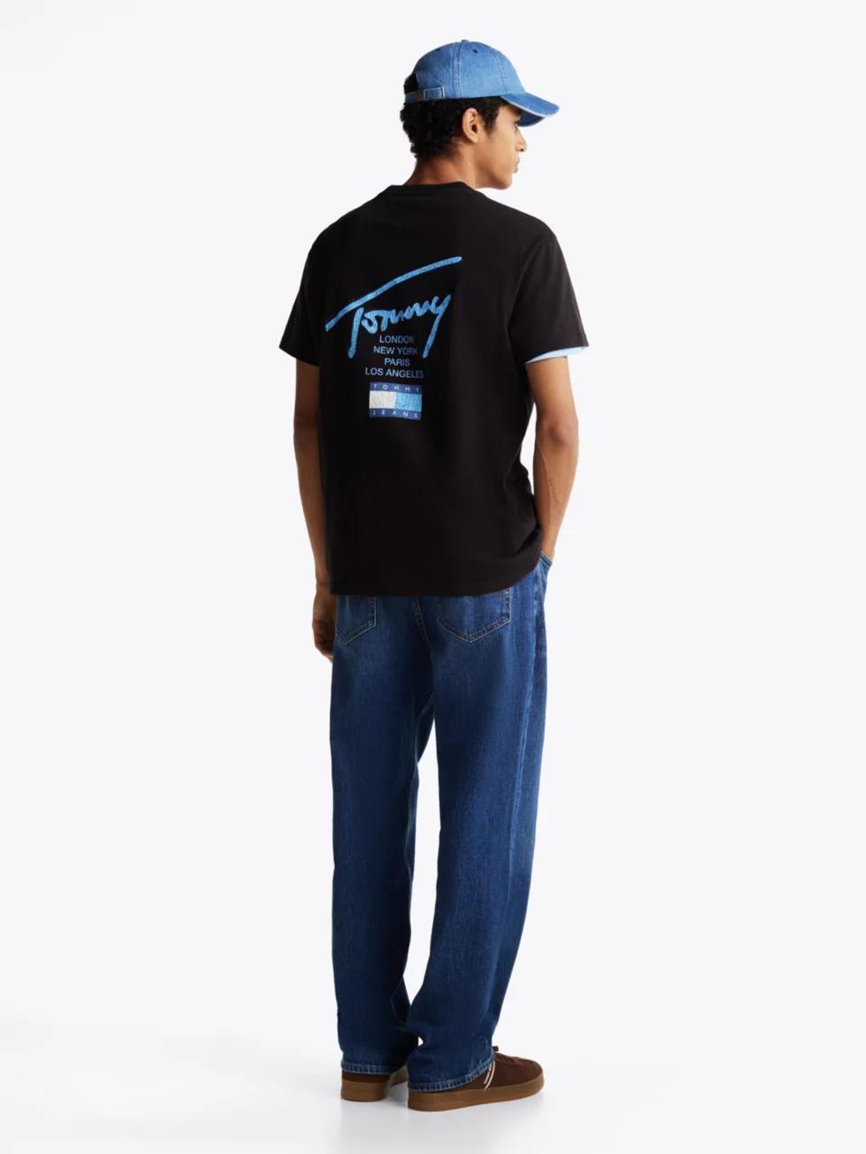 TJM REG TOMMY SIGN C DM0DM21106/BDS TOMMY JEANS