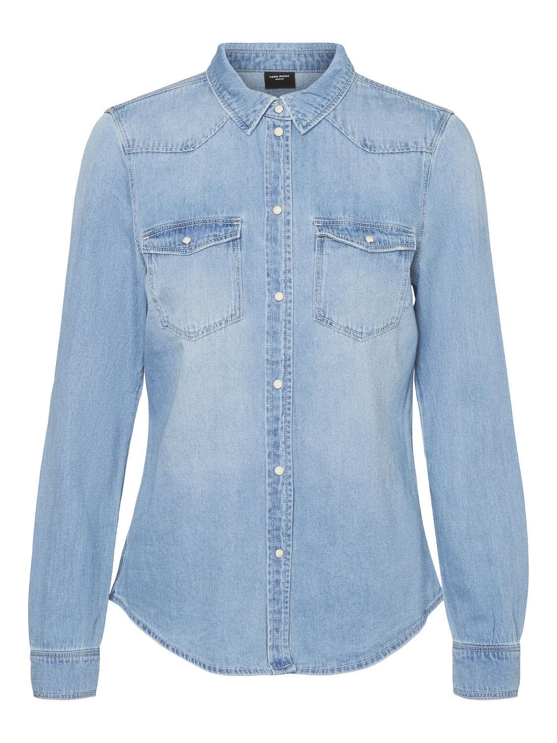 10277523/Light Blue Denim BIRCH STITCH VERO MODA