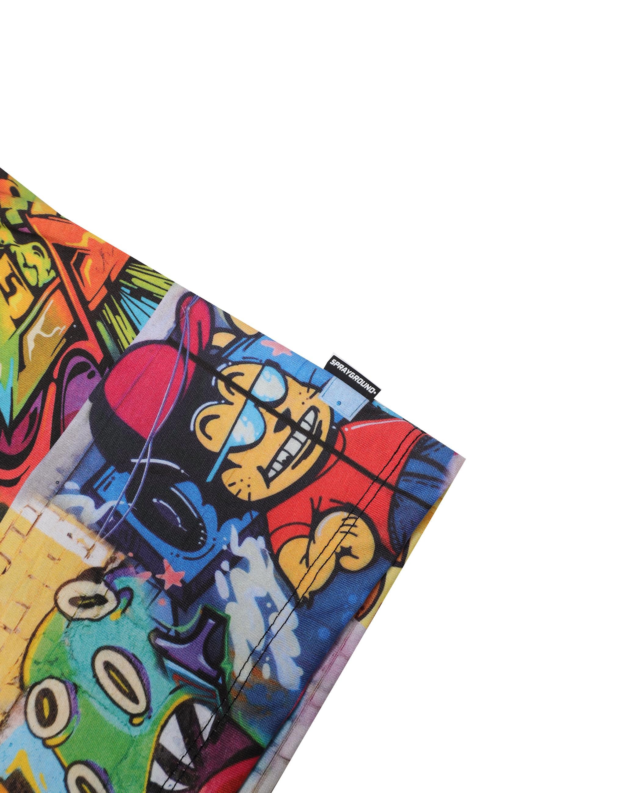 CURTAIN REGULAR T-SHIRT SPY1238/BLACK SPRAYGROUND