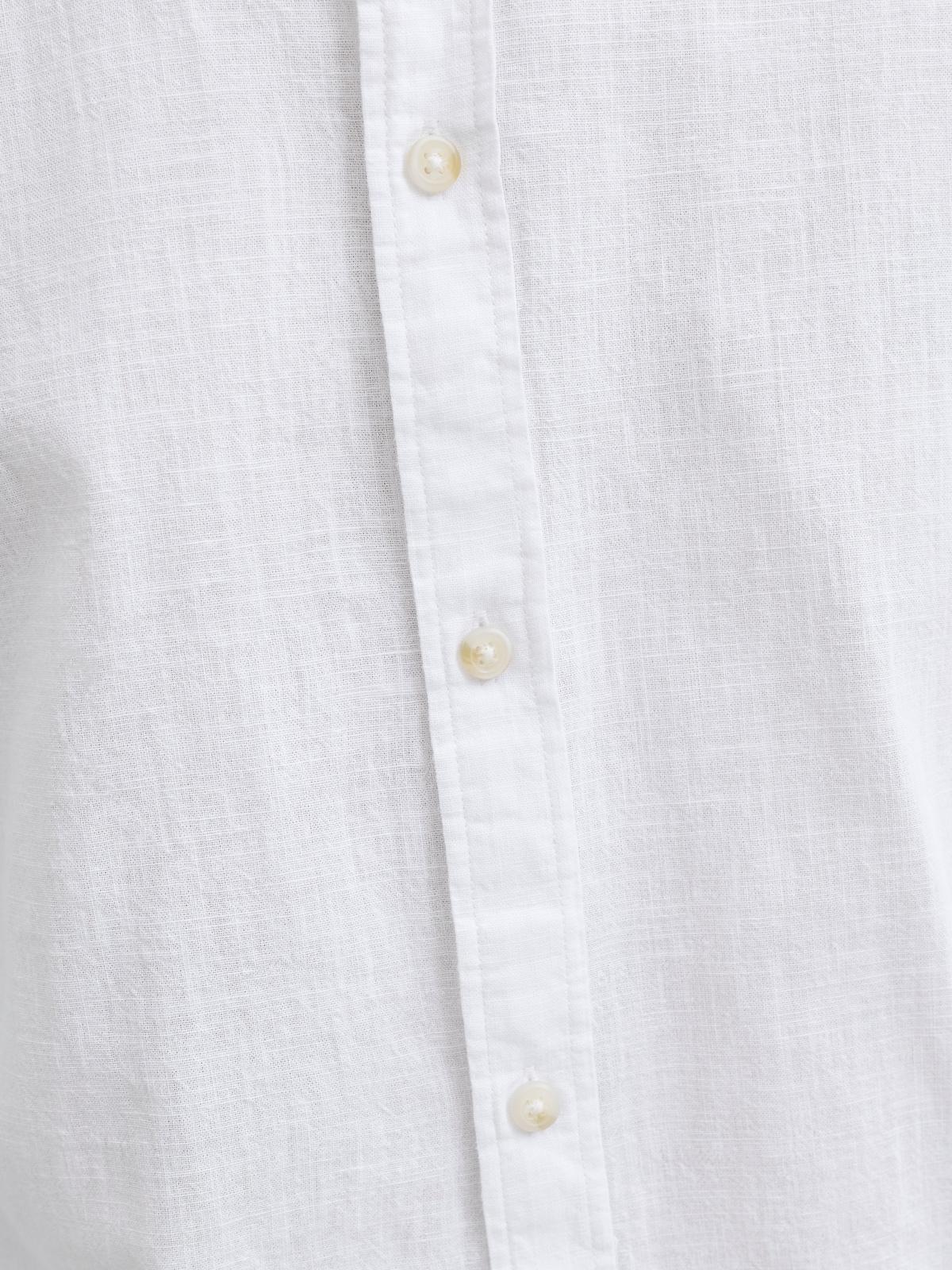 JJESUMMER LINEN BLEND BAND SHIRT L/S SN 