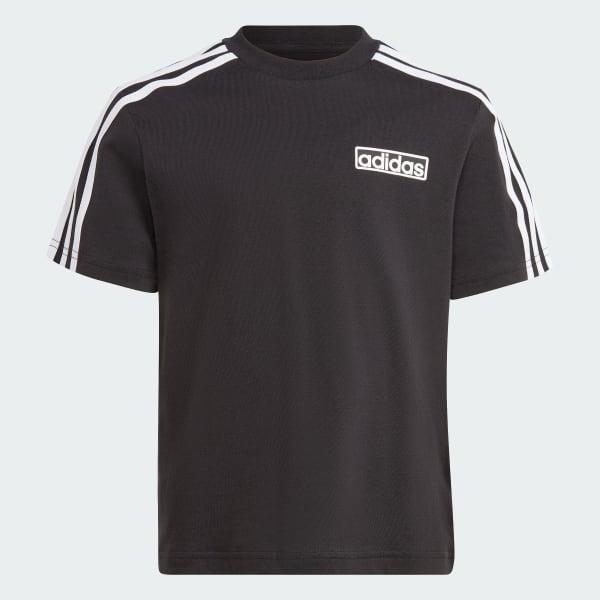 SHORT TEE SET       BLACK/WHITE 