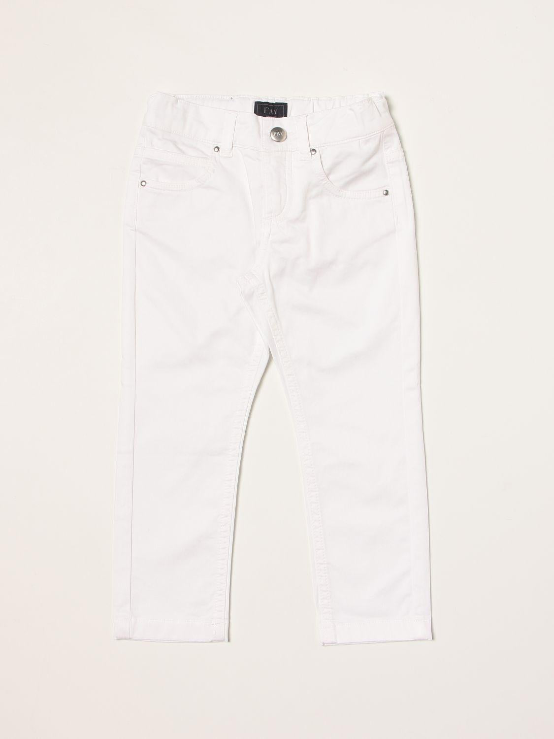 FIVE POCKET TROUSER 5Q6110Z0581/WHITE FAY