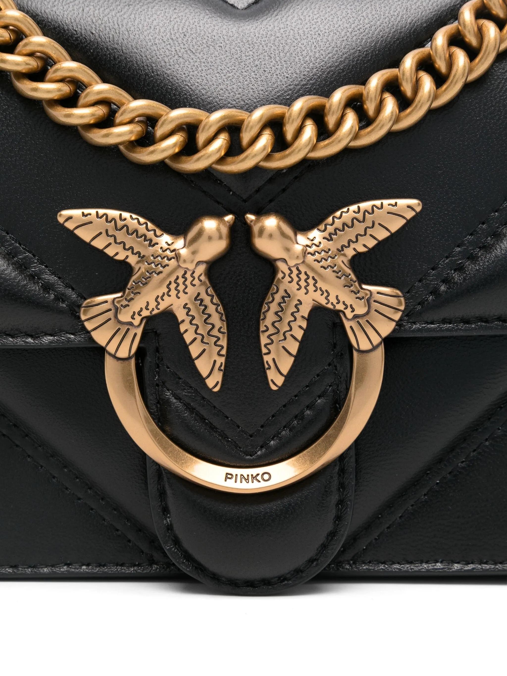 LOVE ONE MINI LIGHT DC INTARSIO NAPPA + SUEDE + SETA 104550 A26Z/Z99Q PINKO