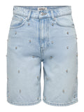 ONLHOPE HW RHS LOOSE LONG SHORTS DNM AZG 15344185/Light Blue Denim ONLY