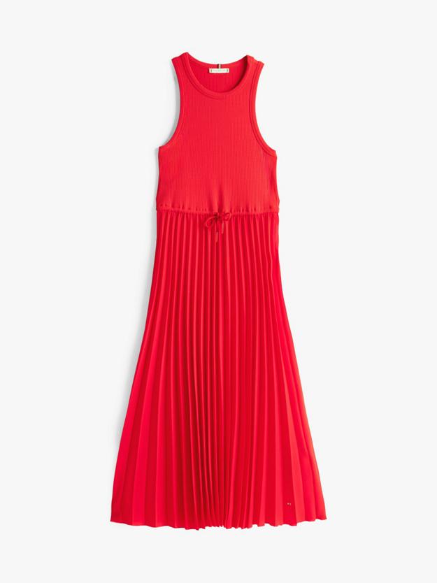 RIB TANK PLEATED DRE WW0WW39342/XLG TOMMY HILFIGER