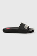 LOVE MOSCHINO SABOTD.POOL25 PVC BIANCO/NERO