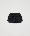 GONNA/PANTALONE IN POPELINE CON BALZE 