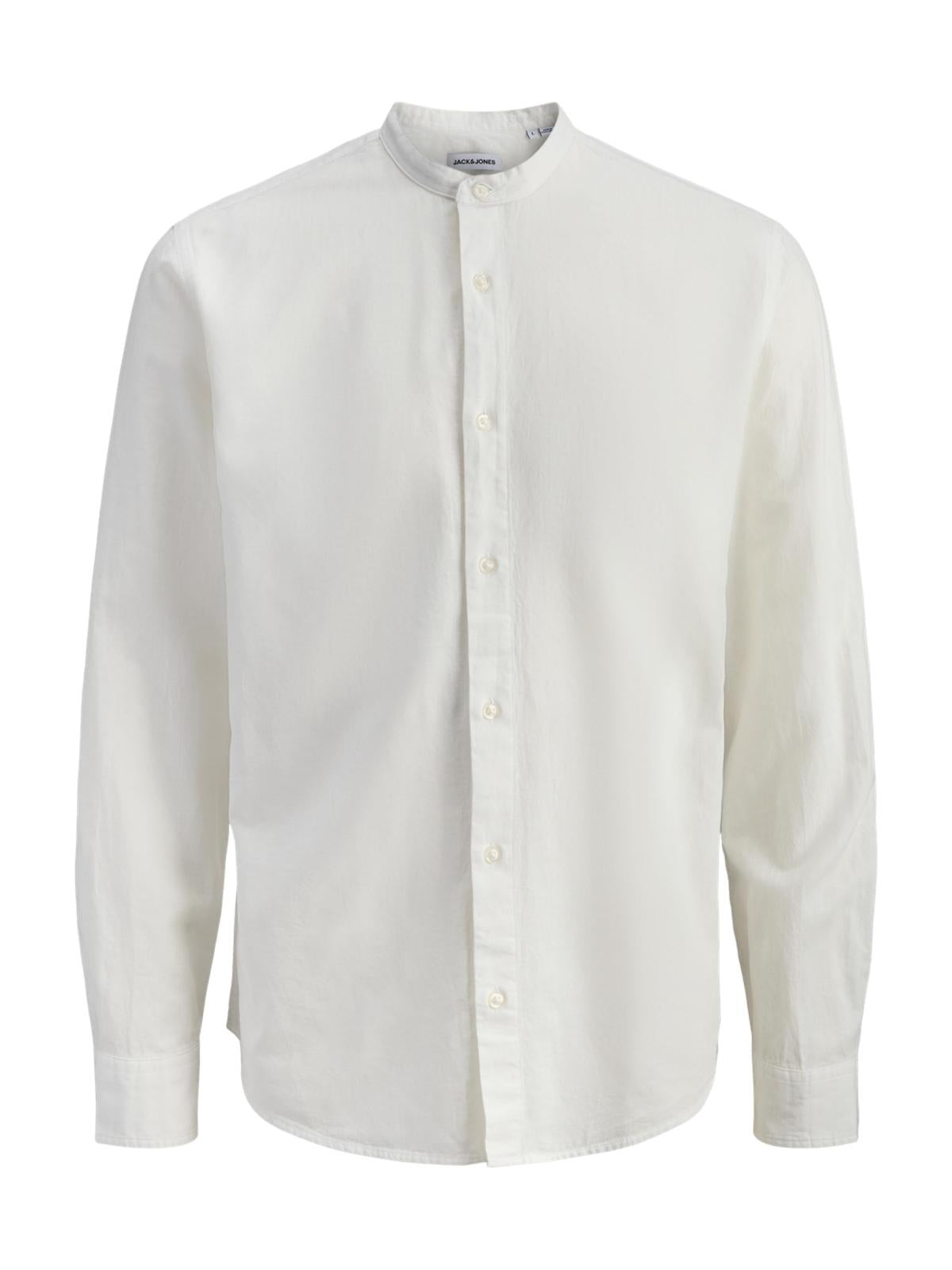 JJEBREEZE LINEN BLEND BAND SHIRT L/S SN 