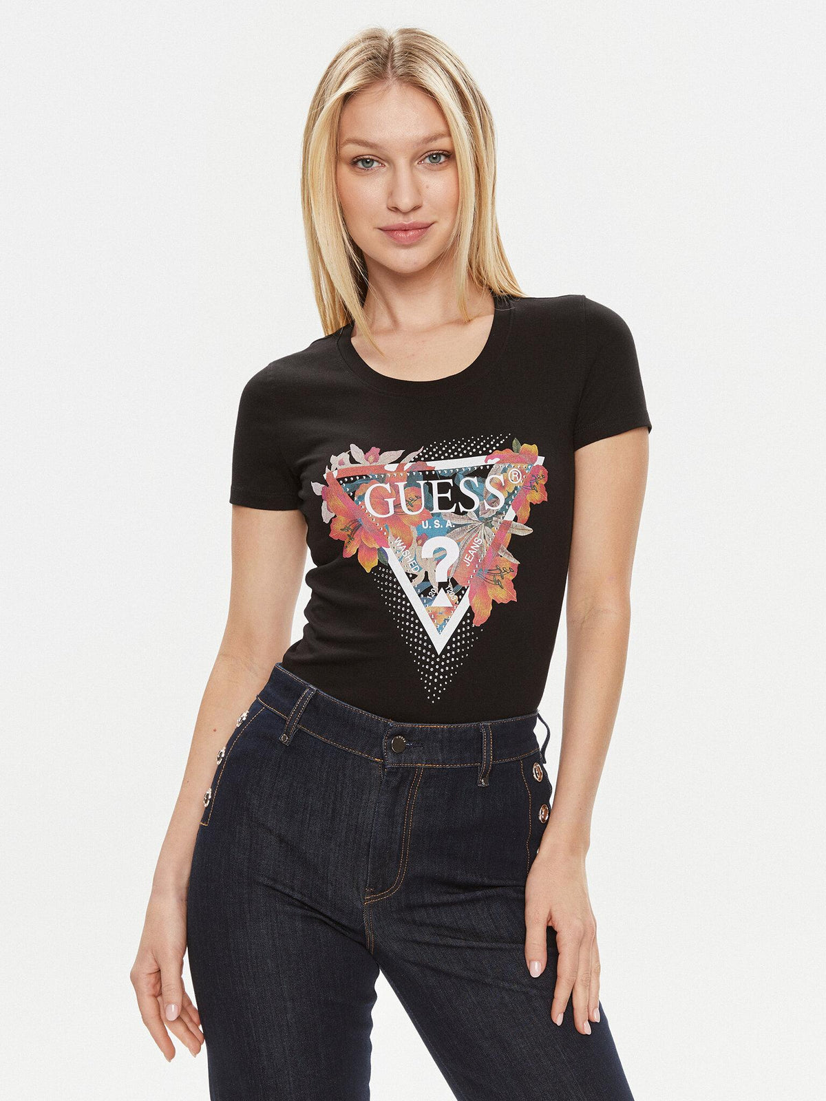 SS CN TROPICAL TRIANGLE TEE 