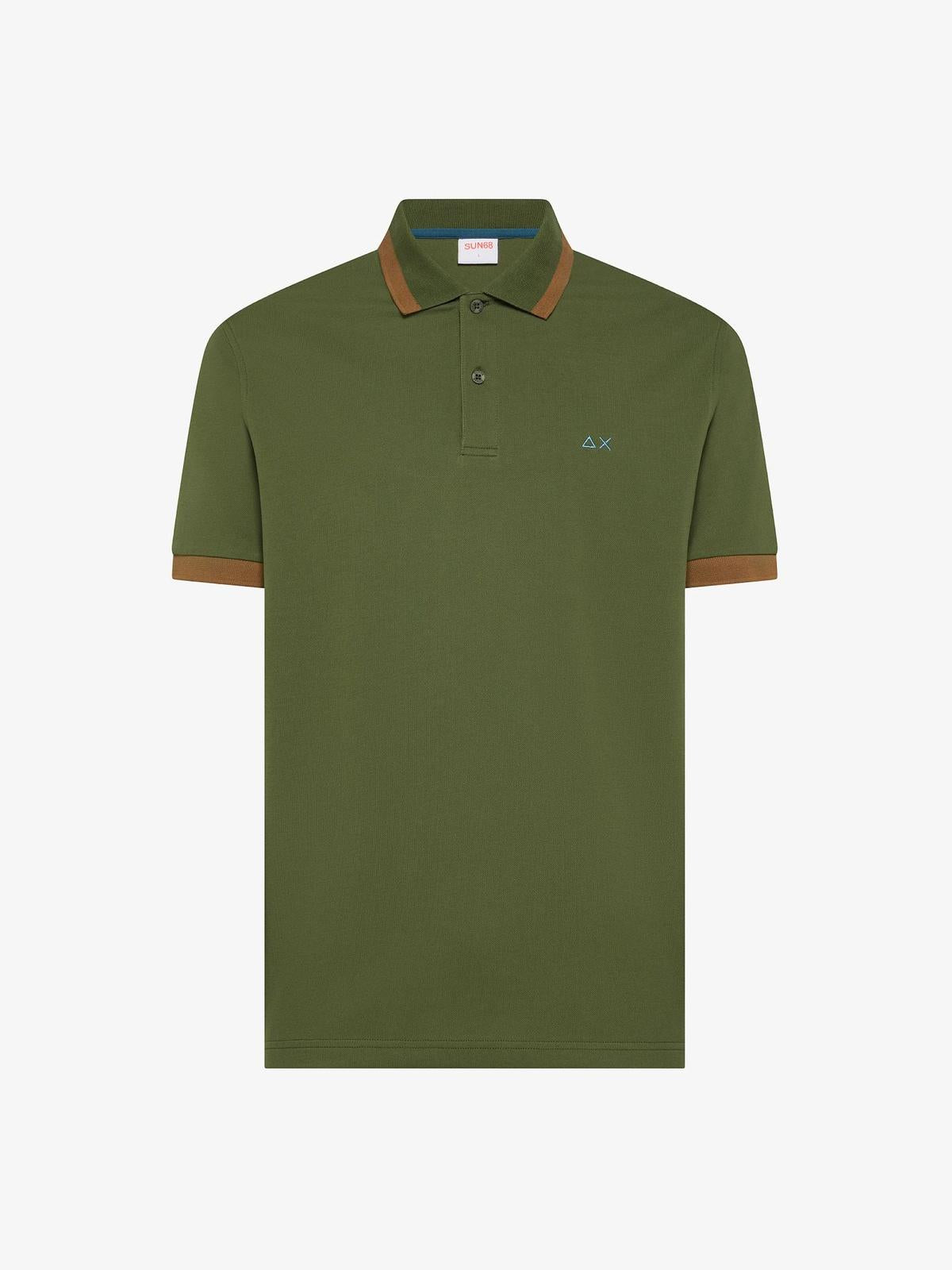 POLO BIG STRIPE ON COLLAR S/S 