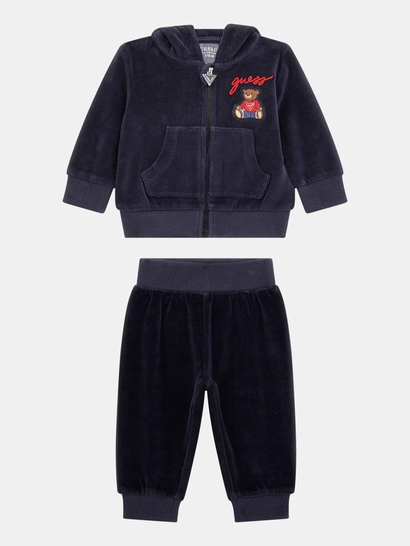 SET CHENILLE HOODED TOP+PANTS 
