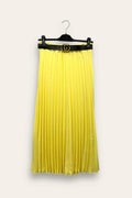 Pleated midi skirt