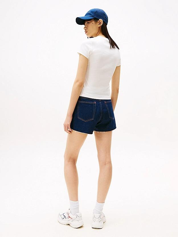 TJW SLIM BADGE RIB T DW0DW17881/YBL TOMMY JEANS