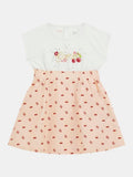 MIXED FABRIC SS DRES 