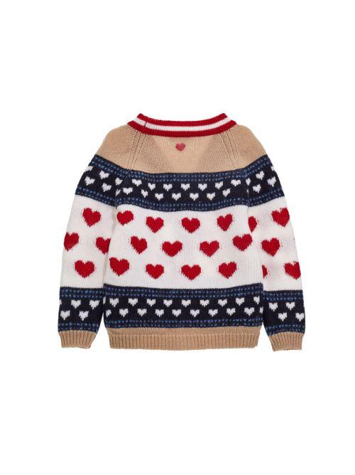 CARDIGAN JACQUARD COLLEGE 190804 0063/256 MONNALISA