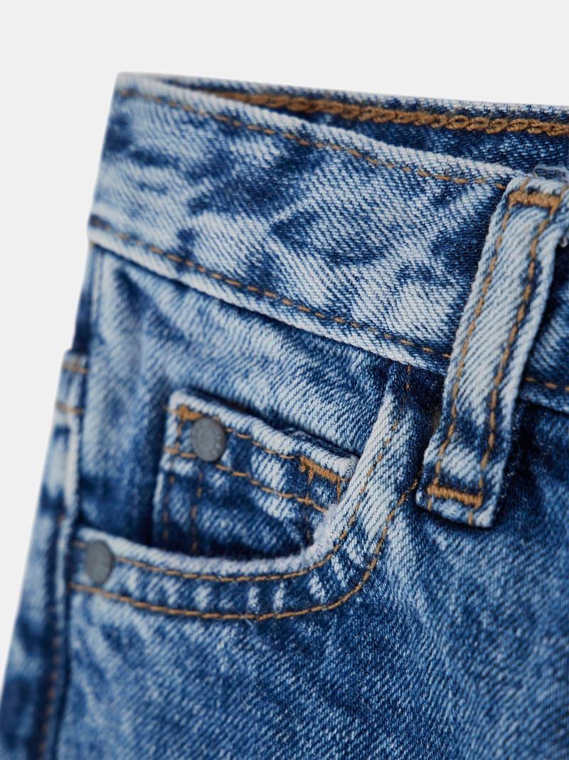 DENIM LINEN SHORTS 