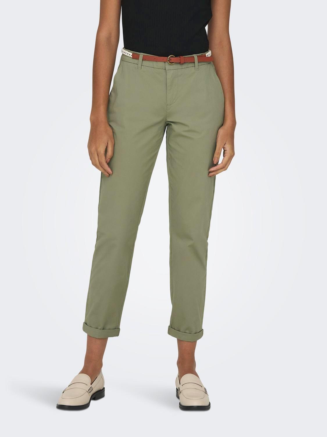 ONLBIANA MW COTTON BELT CHINO PNT NOOS 