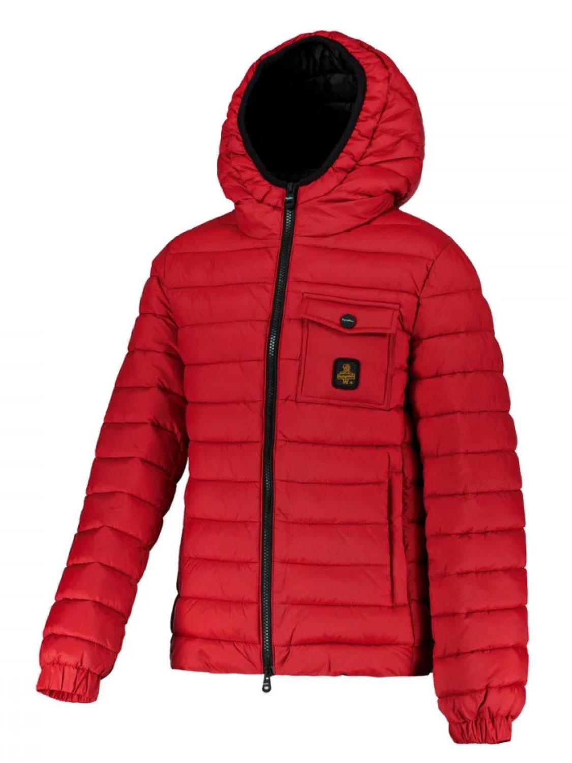 GIUBBINO C/CAPPUCCIO E TASCA RW366/ROSSO/NERO REFRIGIWEAR