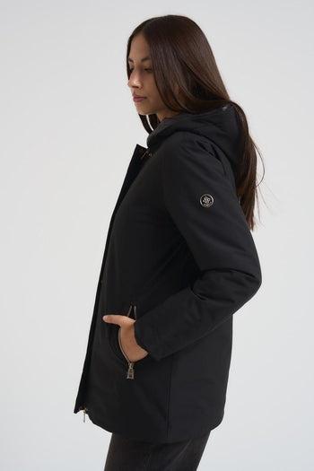 GIUBBINO MIDI NYLON MW9640014/NERO MARKUP