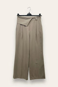 LOVEme Pantalone a palazzo con risvolto in vita
