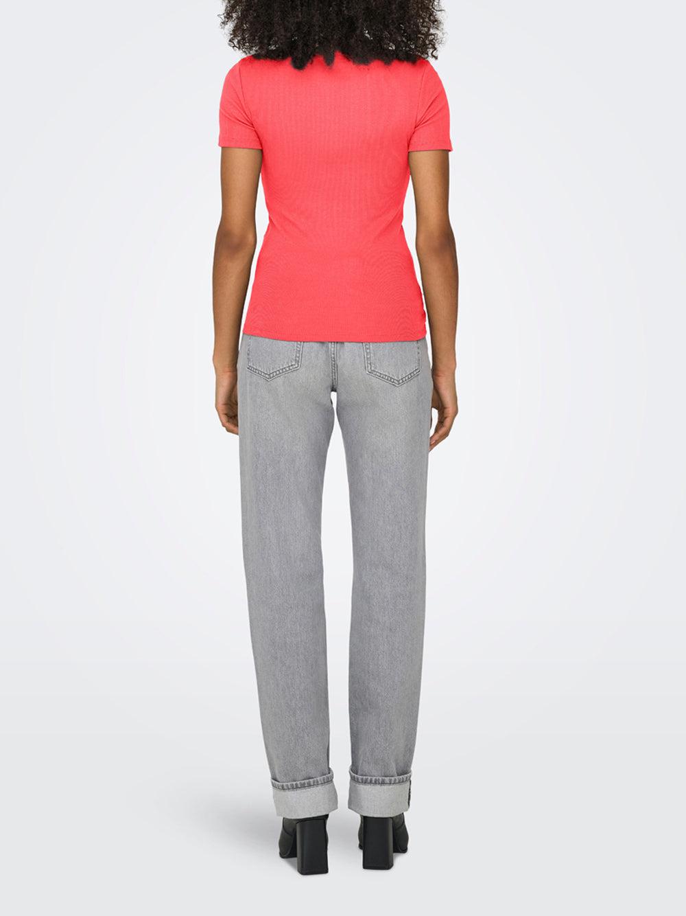 ONLEASY S/S O-NECK TOP BOX JRS 