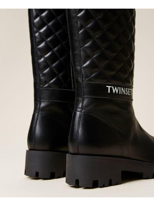 STIVALE CON DETTAGLIO IN VERNICE 222GCJ030/6 TWINSET