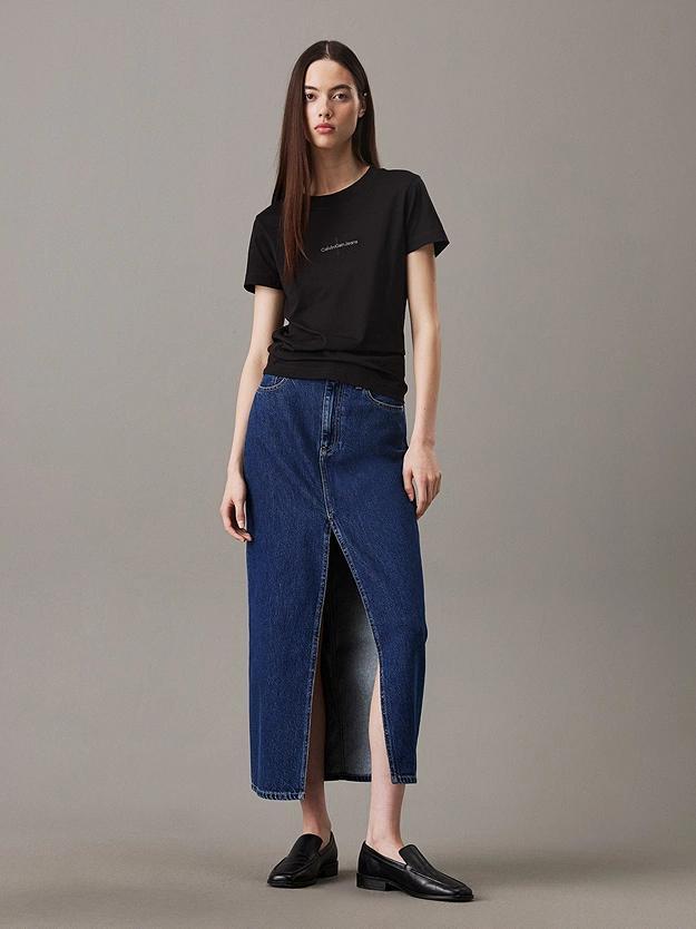 MONOLOGO SLIM TEE J20J223563/BEH CALVIN KLEIN JEANS