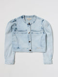 GIUBBINO DENIM CON DETTAGLIO PAILLETTES 