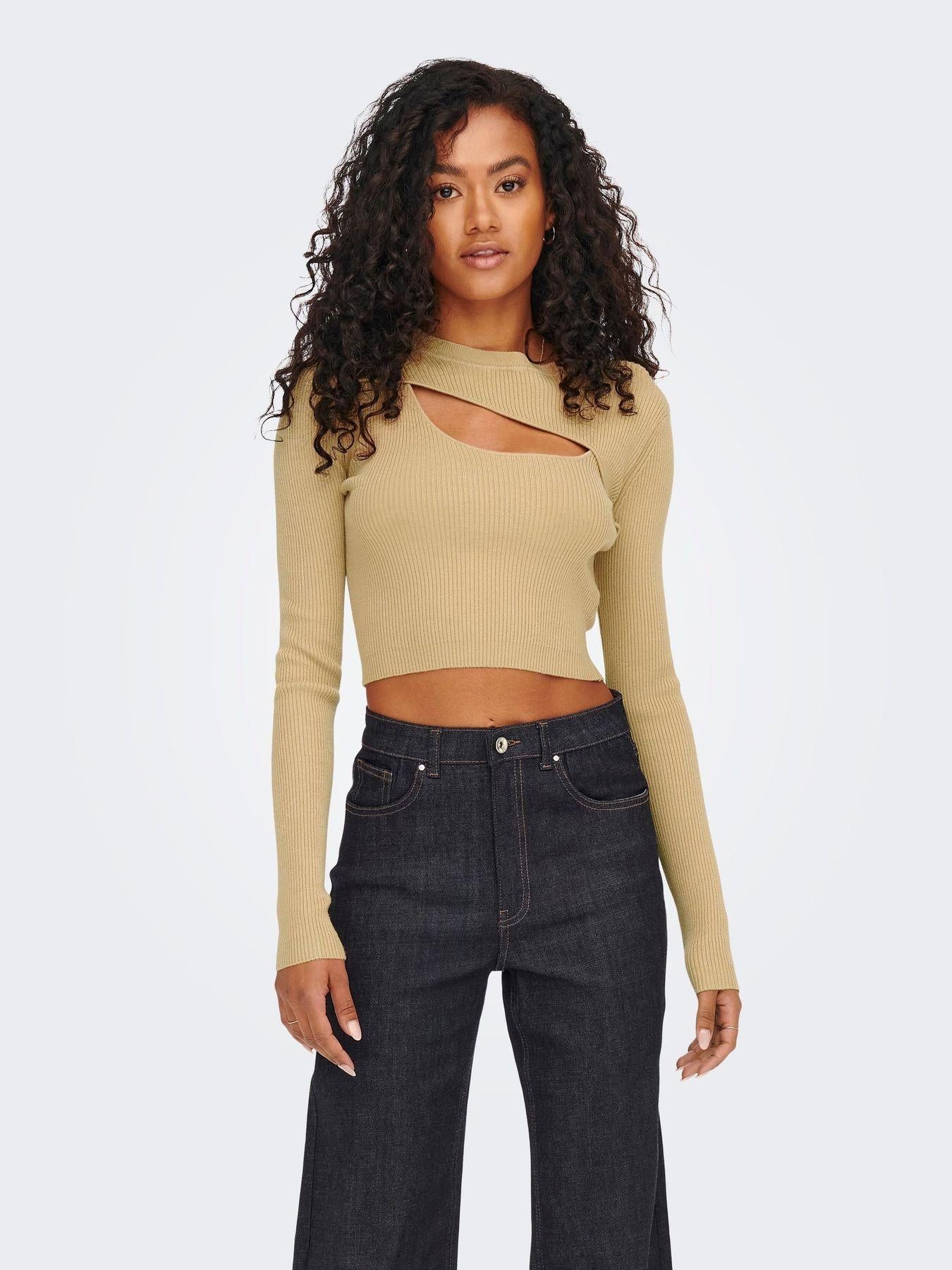 ONLLIZA L/S PEEK-A-BOO PULLOVER EX KNT 