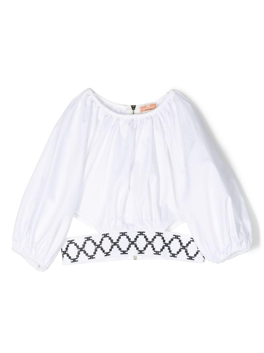 CAMICIA CON RICAMO LOSANGHE 