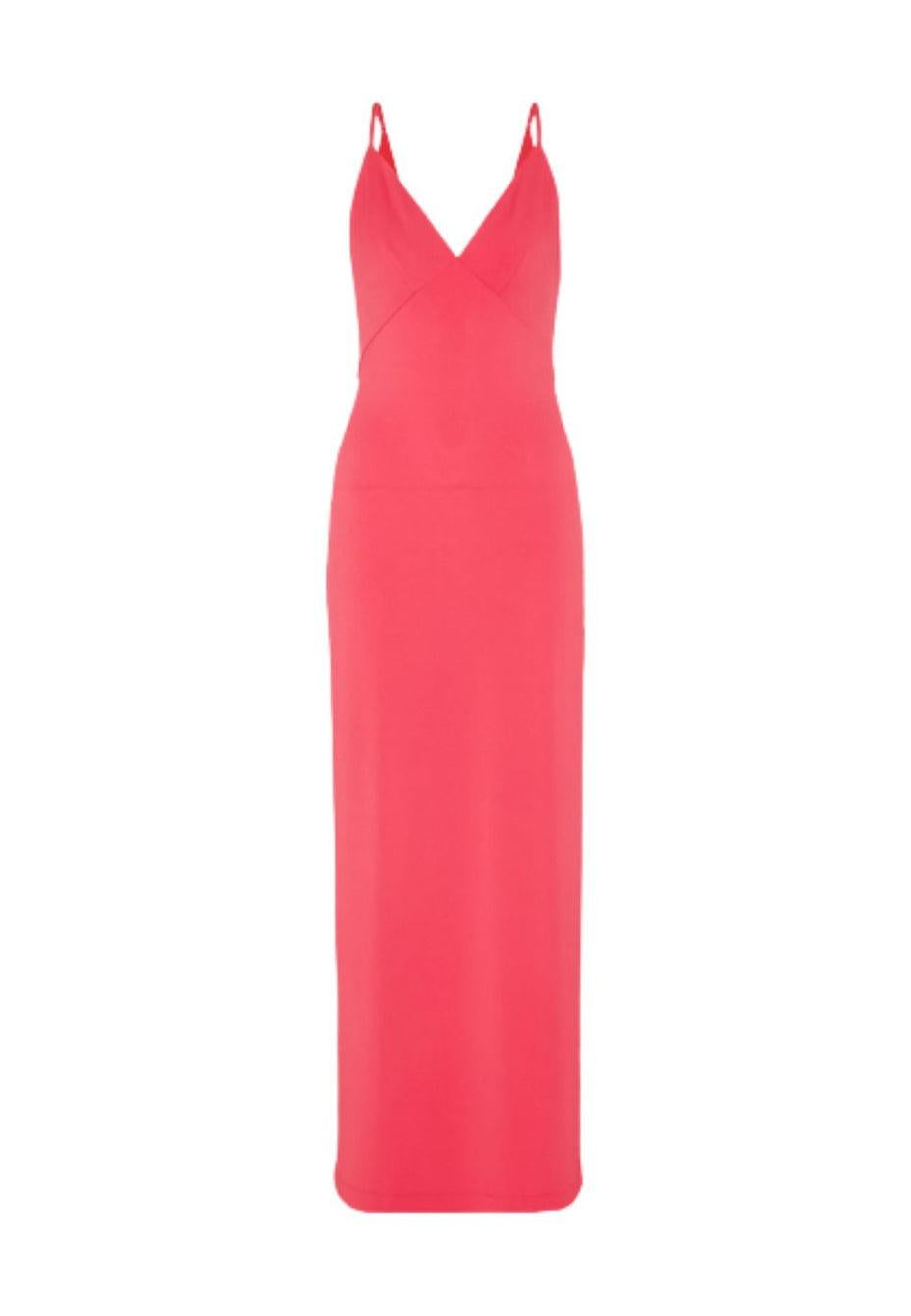 MICRO STRAPS RAMSHA LONG DRESS 