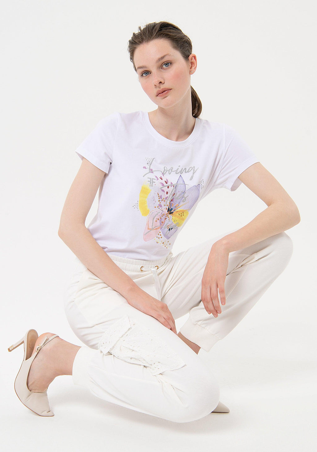 SWEATER PANTS CREAM 