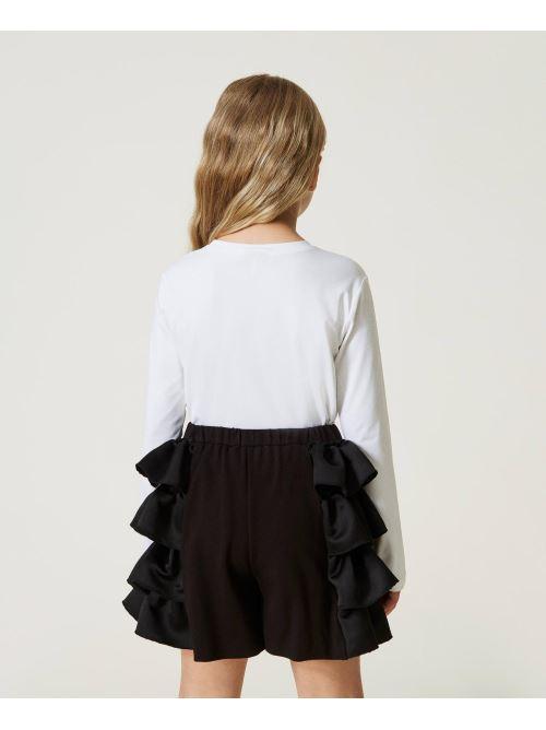 GONNA/PANTALONE CON BALZE IN DUCHESSE 232GJ2211/00006 TWINSET