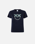 PINKO QUENTIN T-SHIRT JERSEY LOGO BI