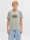 JACK JONES KIDS JORCATSKILLS SKULL TEE SS CN SN JNR