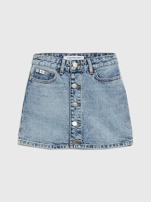 SALT PEPPER A LINE DENIM SKIRT 