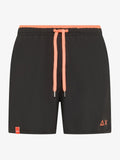 SUN68 SWIM PANT FLUO DETAIL WAISTBAND