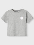 NKFKALUNA SS LOOSE TOP 13219322/GREY MELANGE NAME.IT