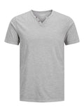 JACK AND JONES JJESPLIT NECK TEE SS NOOS