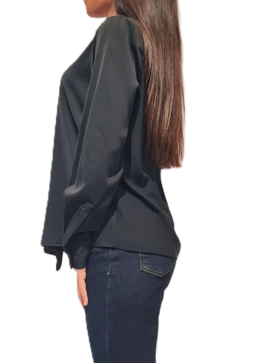 CAMICIA MANO SETA CON FIOCCO 