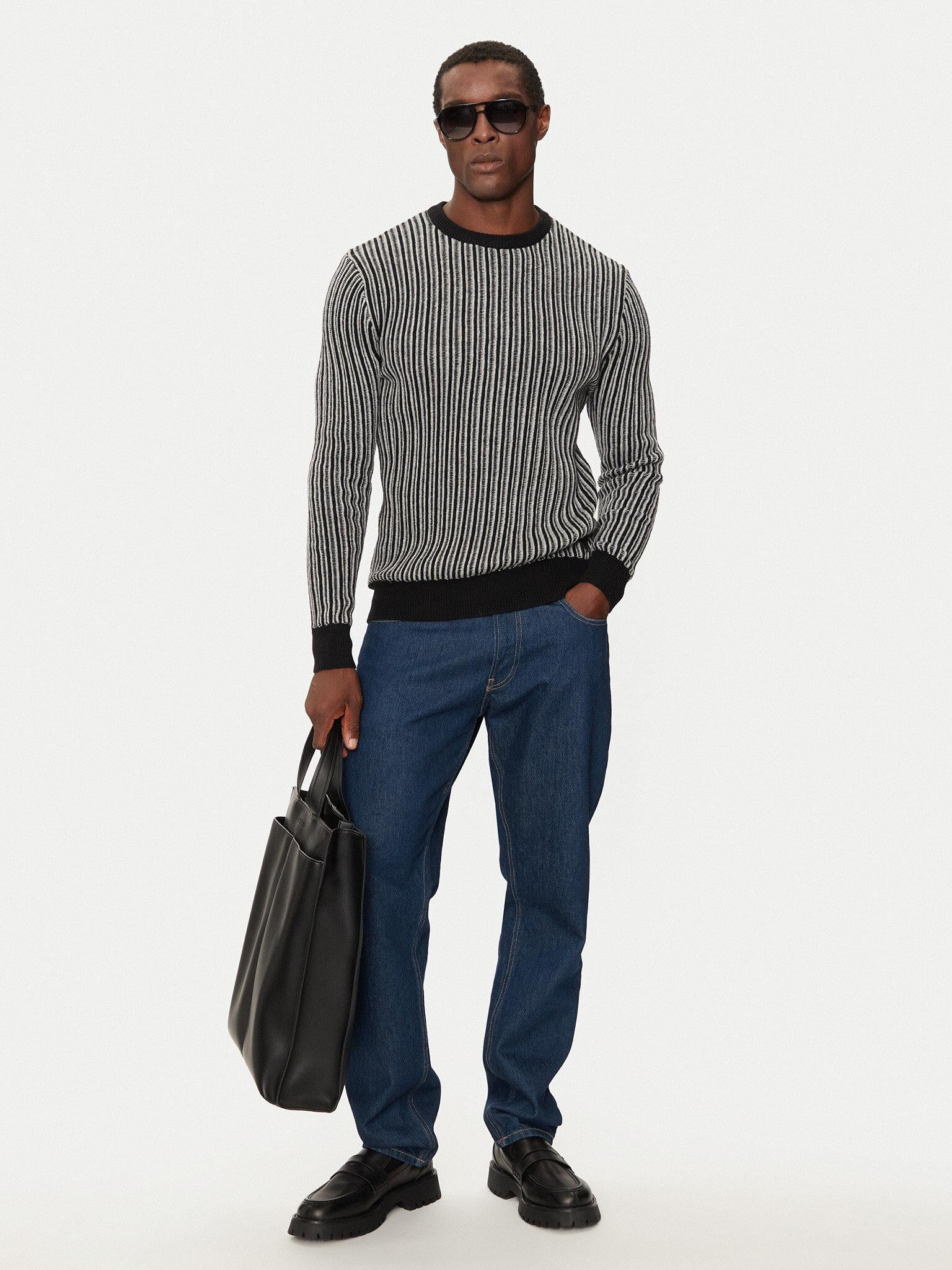 EMMANUEL CN BI-COLOR RIBS SWTR M4BR13Z3HB0/FJ63 GUESS