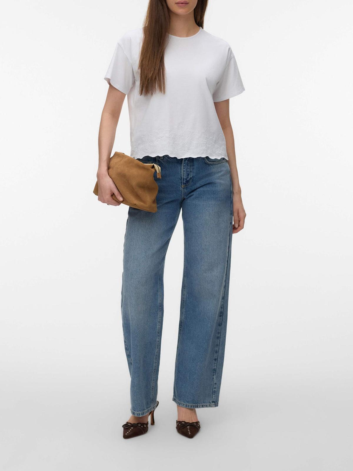 10342965/Bright White White emb VERO MODA