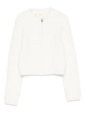 GUESS SWEATER LS CROP TOP ZIPPER