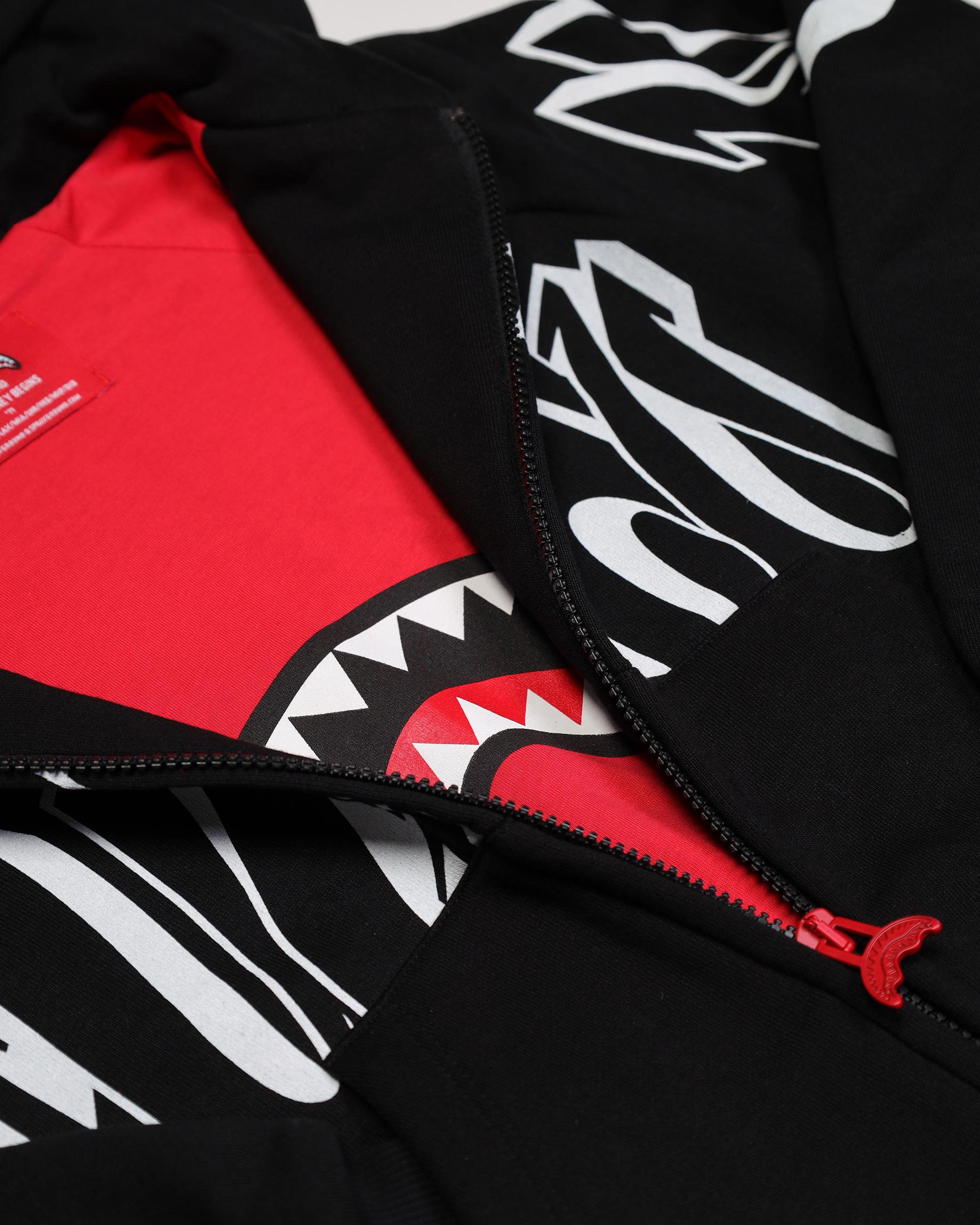 GRAFFITI PERFECT FULL-ZIP SPY1324/BLACK SPRAYGROUND