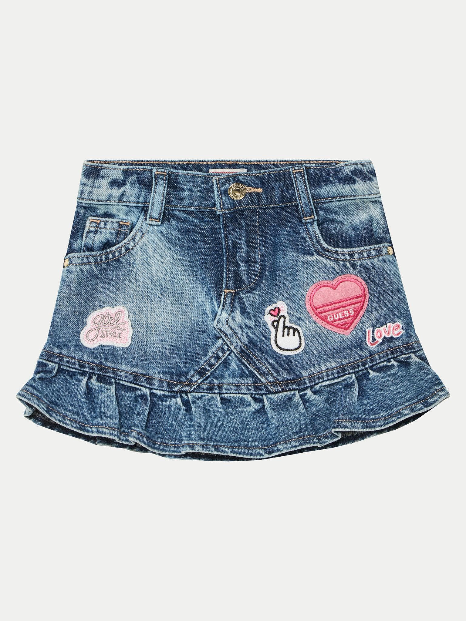 RIGID DENIM SKIRT 