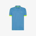 SUN68 POLO SMALL STRIPE FLUO S/S