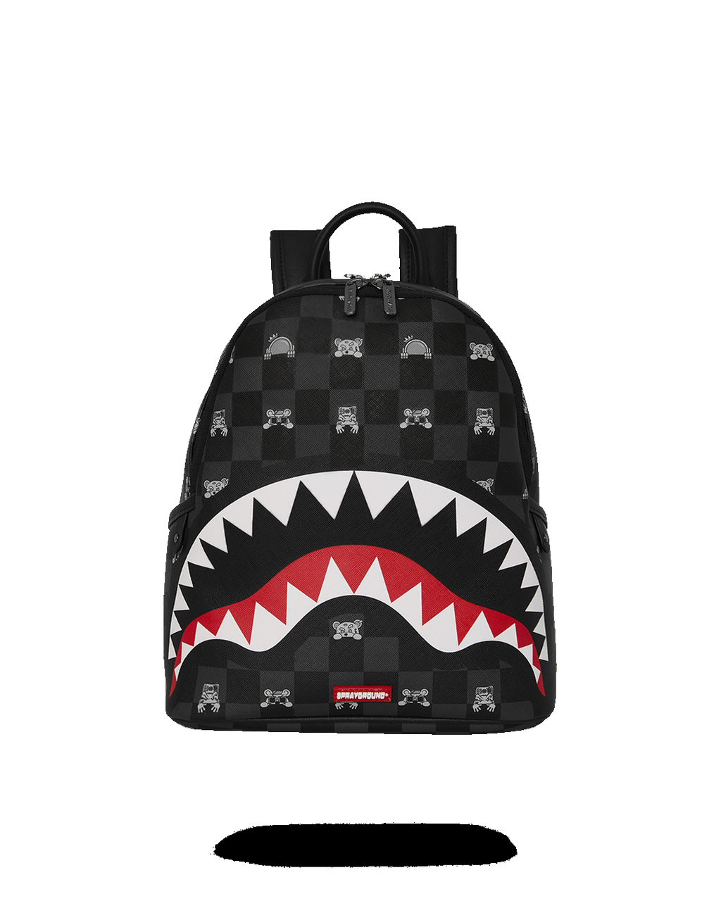 GRAY PEEKING CHARACTER<BR/>CHECK SAVAGE BACKPACK 
